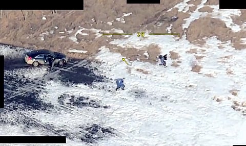 WATCH: Parkland RCMP arrest repeat offenders after multi-day crime spree involving stolen vehicles
