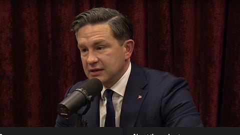 Poilievre speaking on The Rogan Experience