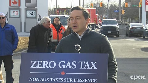 Poilievre speaking in Ottawa