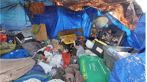 Encampment removed near Calgary after joint police and county operation

