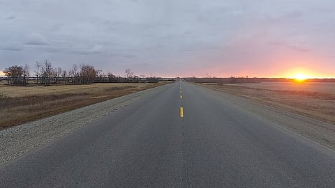 Highway 2 in Manitoba