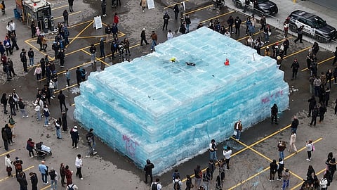 Drake Iceman sculpture