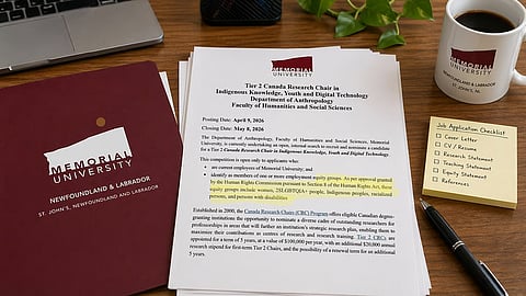 Memorial University job posting