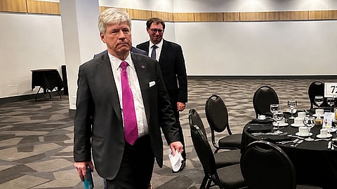 Energy and Natural Resources Minister Tim Hodgson in Calgary on May 1, 2026. 