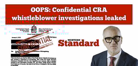 OOPS: Confidential CRA whistleblower investigations leaked