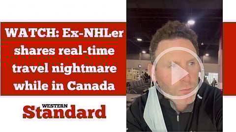 WATCH: Ex-NHLer shares real-time travel nightmare while in Canada