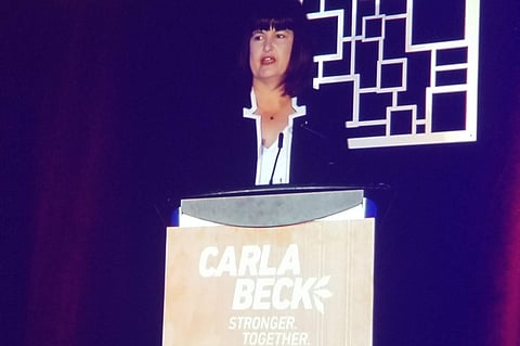 The new Sask NDP leader is Carla Beck