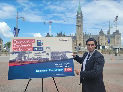 Canadian Taxpayers Federation calls out Liberals' "magic math" on carbon tax rebates