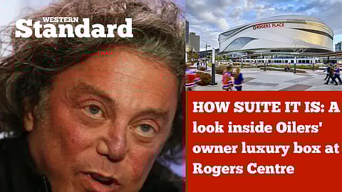 HOW SUITE IT IS: A look inside Oilers' owner luxury box at Rogers Centre
