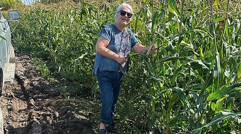 Regina Catholics harvest corn at Canada's oldest monastery