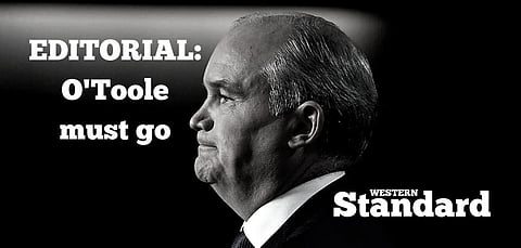 EDITORIAL: O’Toole must go
