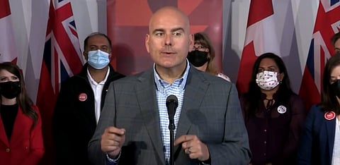 Del Duca announces Ottawa specific polices, attacks Ford's snowmobiling during city's 'occupation'