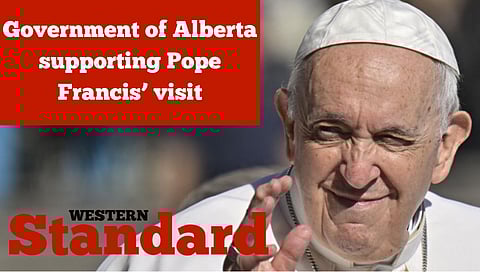 Government of Alberta supporting Pope Francis’ visit