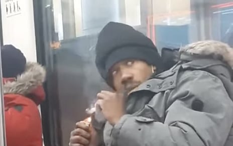 WATCH: Man openly smoking meth on Calgary’s C-Train