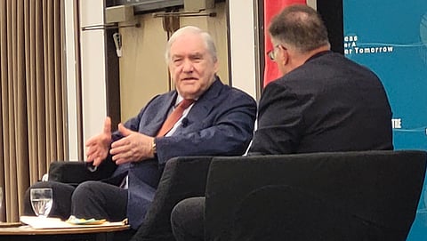 Candid Conrad Black charms Winnipeg