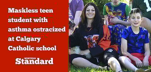 UPDATED: Maskless teen student with asthma ostracized at Calgary Catholic school