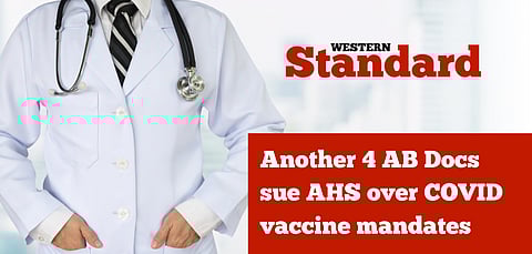 Another four Alberta docs sue AHS over COVID vaccine mandates