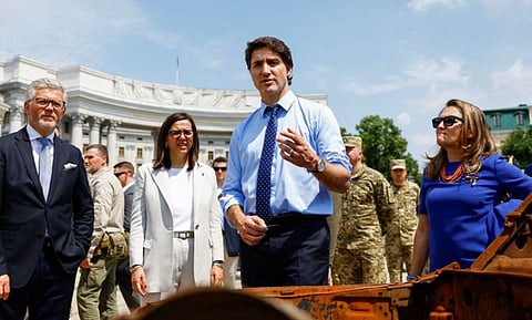 Trudeau gives Ukraine another $500 million in surprise trip