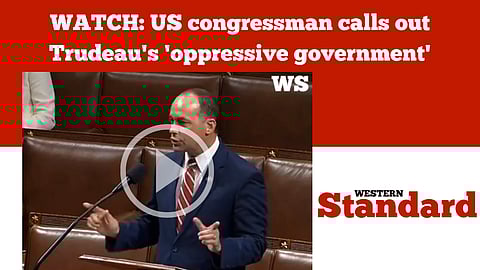 WATCH: US congressman calls out Trudeau's 'oppressive government'