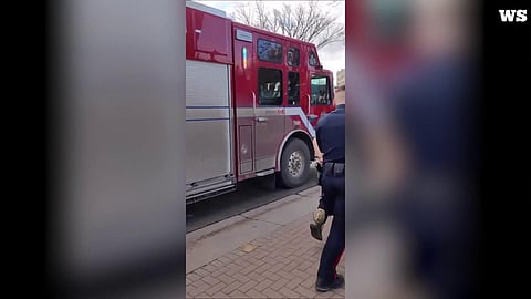 Edmonton cop flips man who tried to knee him