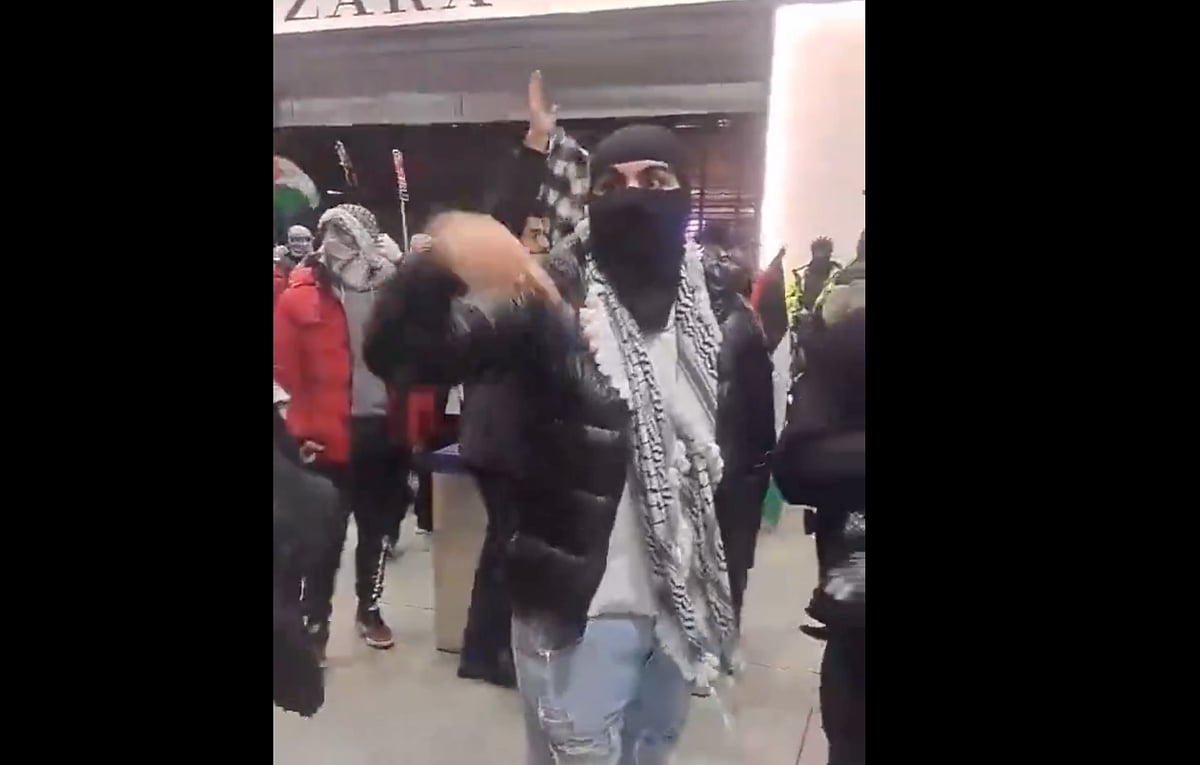 Toronto police charge two people over pro-Palestine protest in Eaton Centre