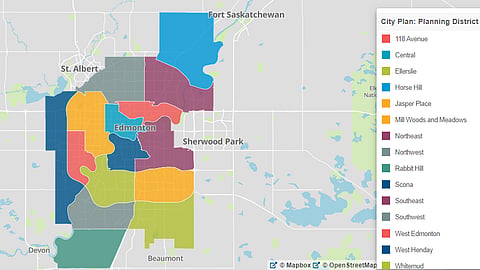 Edmonton Future Development Map Edmonton city council hears feedback on proposed 15-minute city plan