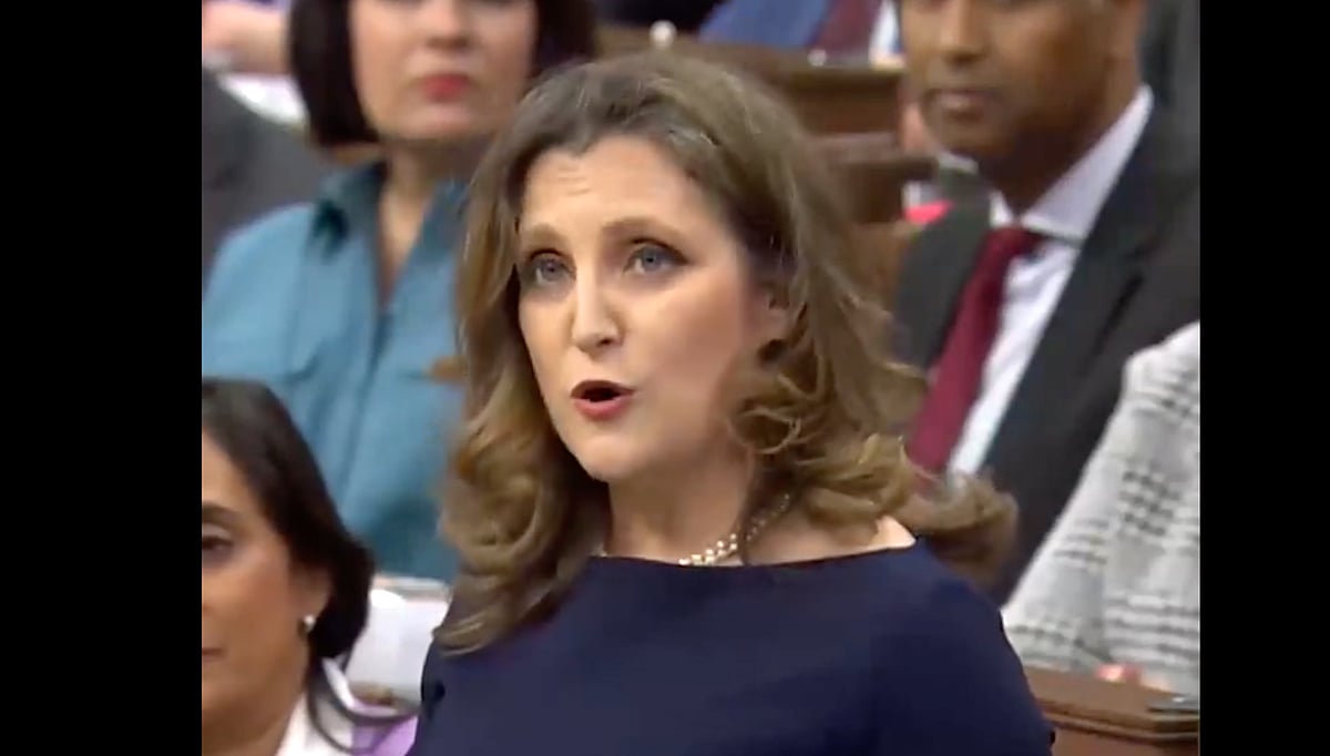 WATCH Freeland says women will never lose bodily autonomy rights in Canada