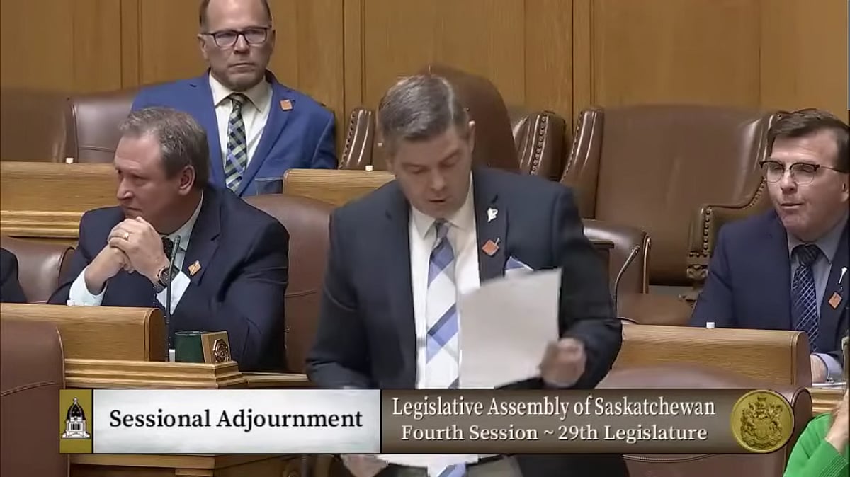 Sask Party's Jeremy Harrison resigns as House Leader following