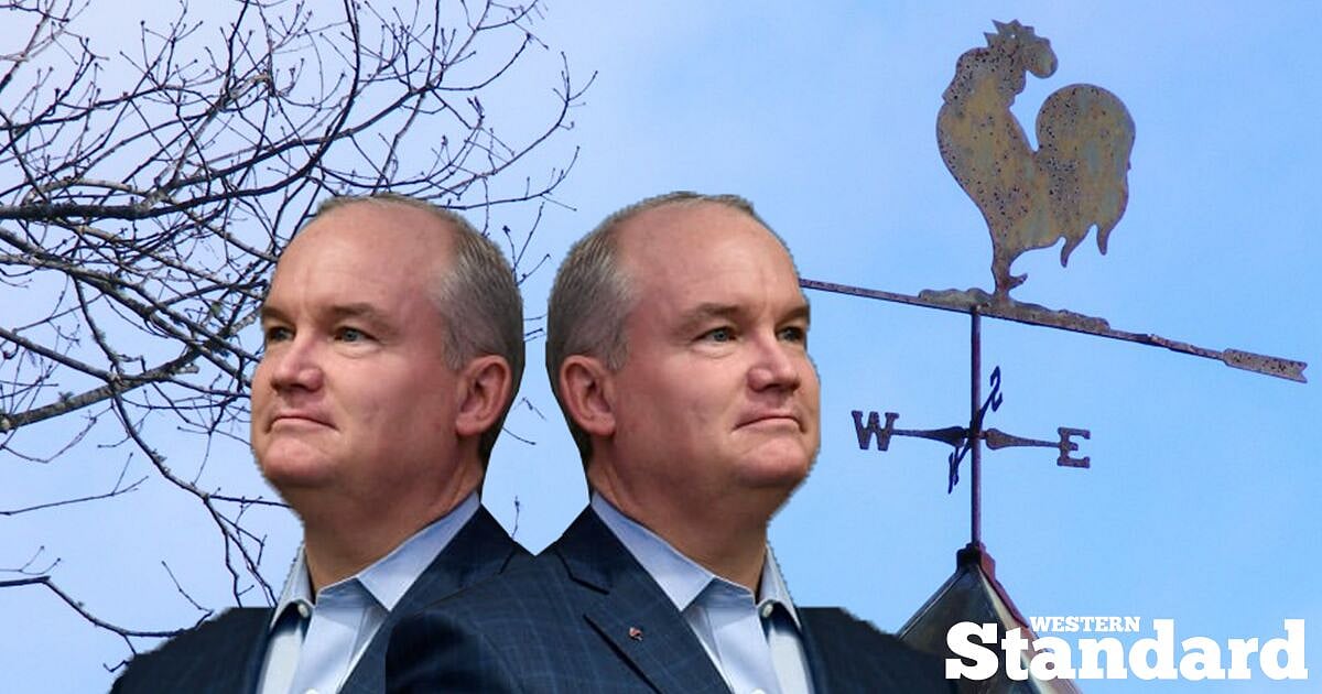 JAY HILL Erin O’Toole is a human weathervane