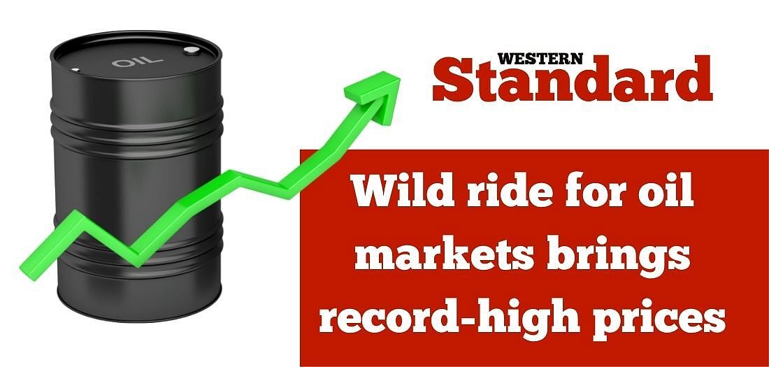 Wild ride for oil markets brings record-high prices