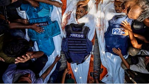 Alleged dead journalists in Gaza
