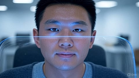 A rendering of a Chinese surveillance agent 