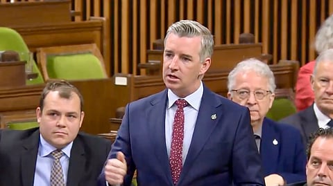 Conservative MP Michael Barrett speaks in the House of Commons