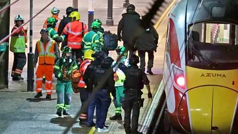 British Transport Police hold an emergency exercise for press officers in March, which involved a stabbing on a train.