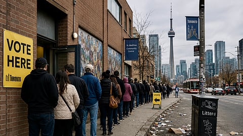 An AI rendering of voters in Toronto 