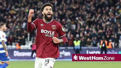Pablo celebrating for West Ham