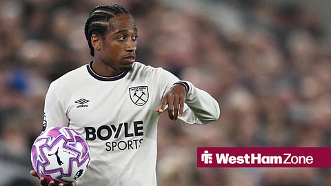 Kyle Walker-Peters during the Premier League match at Hill Dickinson Stadium between Everton and West Ham United.