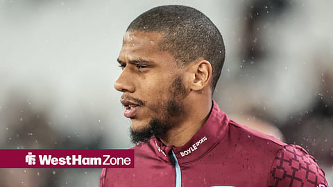 Jean-Clair Todibo in action for West Ham in the Premier League