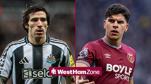 Sandro Tonali at Newcastle and Mateus Fernandes at West Ham