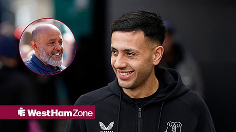 Everton star Dwight McNeil and West Ham manager Nuno Espirito Santo