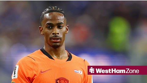 Crysencio Summerville in action for the Netherlands at the World Cup