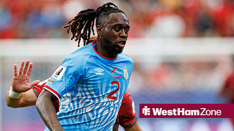 Aaron Wan-Bissaka playing for DR Congo