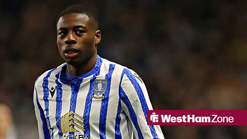 West Ham-linked Anthony Musaba playing for Sheffield Wednesday 