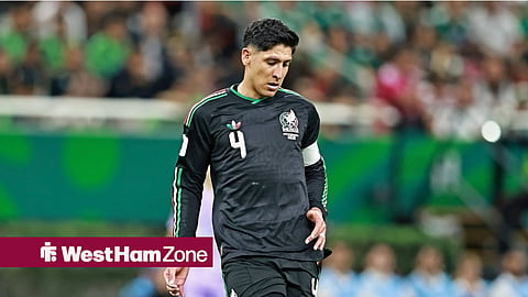 West Ham star Edson Alvarez in action for Mexico