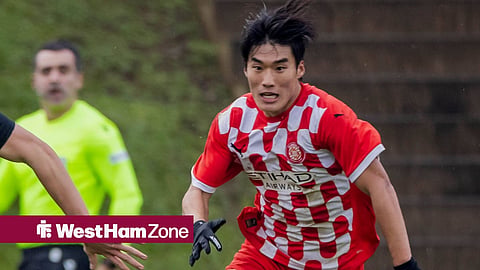 Kim Min-su playing for Girona