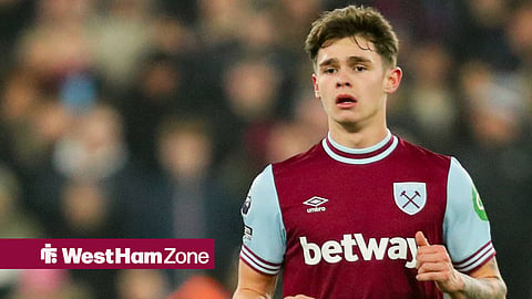 Lewis Orford in action for West Ham United