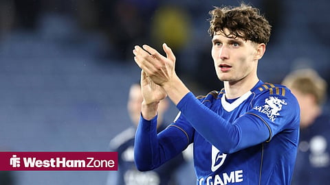 Ben Nelson applauding Leicester City fans at King Power Stadium