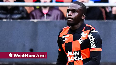 Bamba Dieng in action for Lorient 