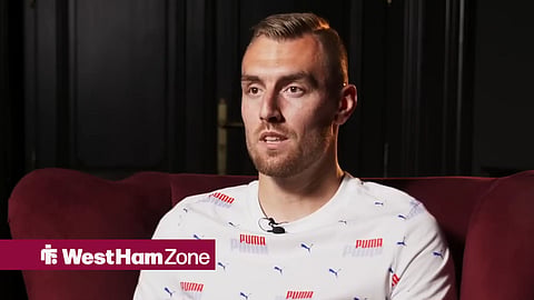 Tomas Chory sitting down for an interview