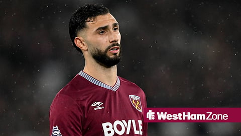 Taty Castellanos looking annoyed for West Ham